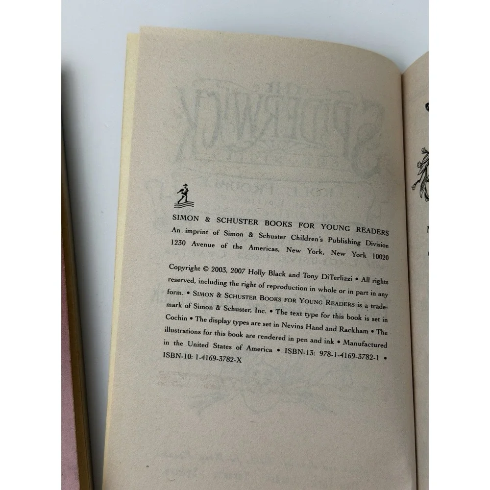 The Spiderwick Chronicles 2 Book Special Edition 2007 Copyright